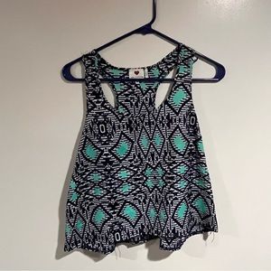 EUC mint, green, and blue tank top